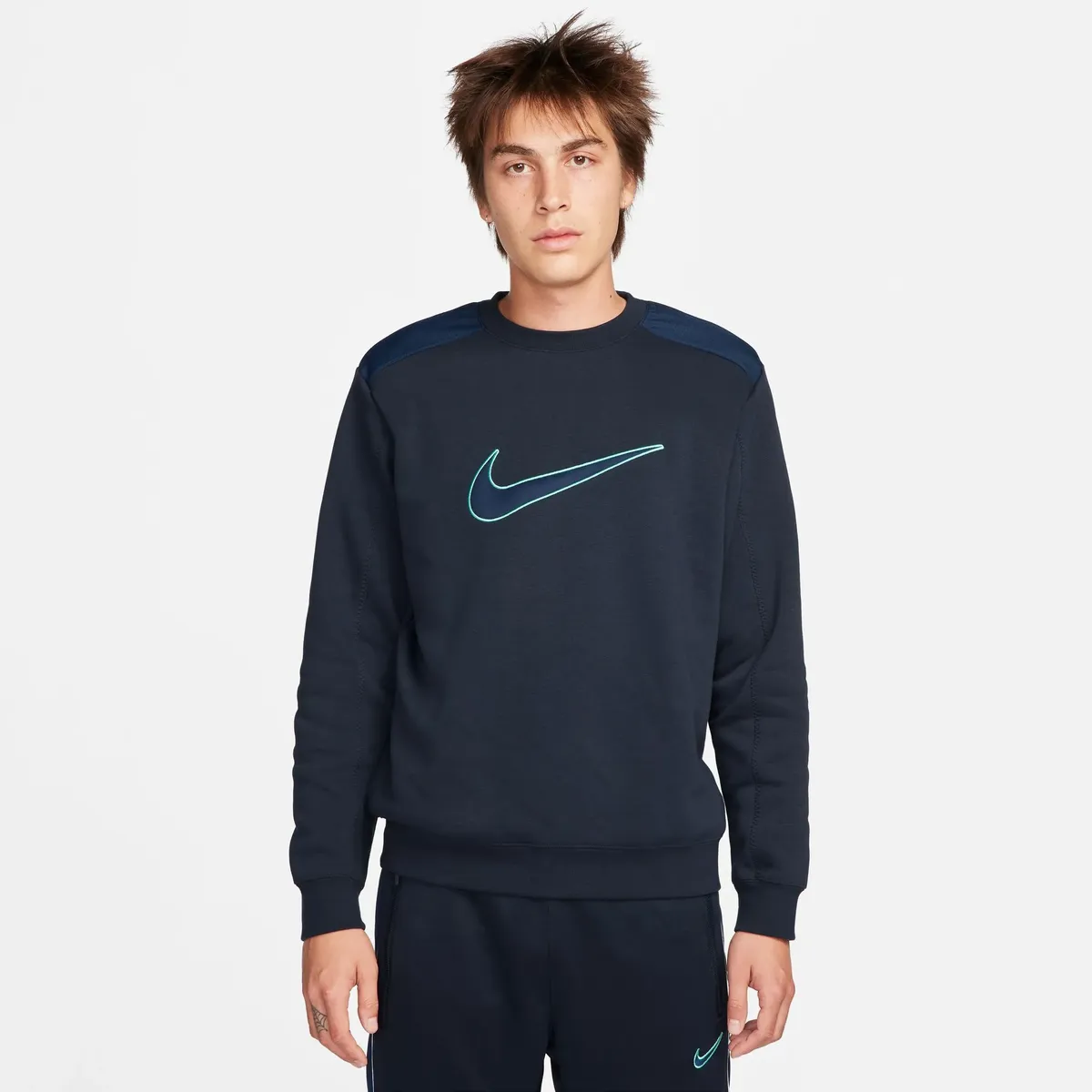 

Толстовка Nike Sportswear "M NSW SP FLC CREW BB", синий