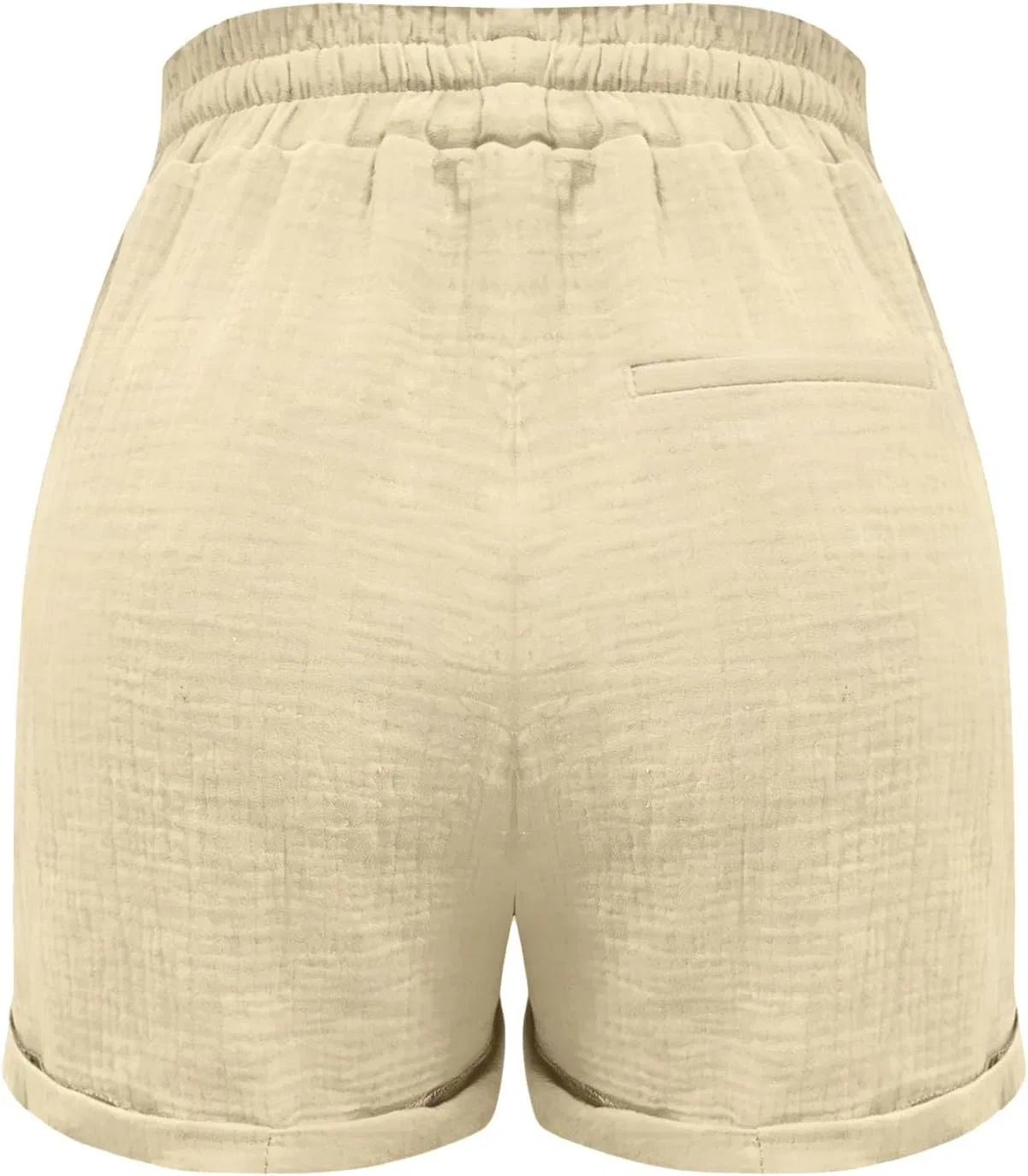 Шорты спортивные женские с карманами, Beige