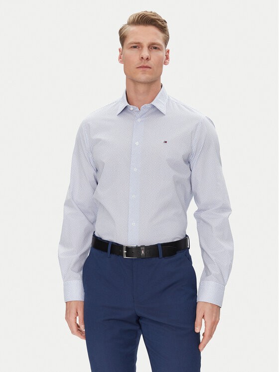 

Рубашка обычного кроя MW0MW38960 Tommy Hilfiger, синий