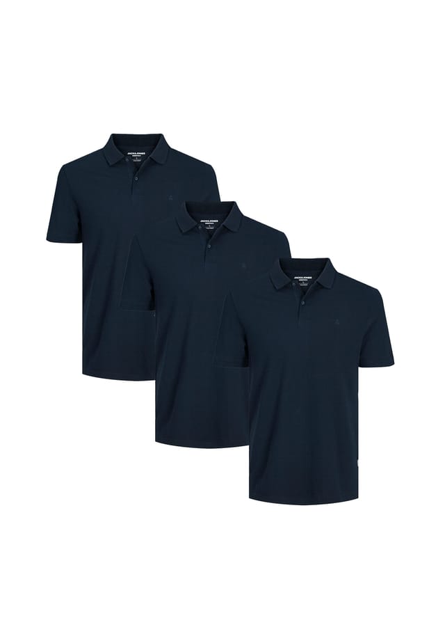 

Рубашка поло 3 шт. в упаковке базовая Jack & Jones, синий