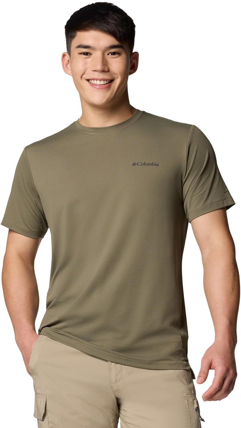 

Columbia мужская футболка Tech Trail Utility с коротким рукавом, Stone Green, Зеленый, Columbia мужская футболка Tech Trail Utility с коротким рукавом, Stone Green