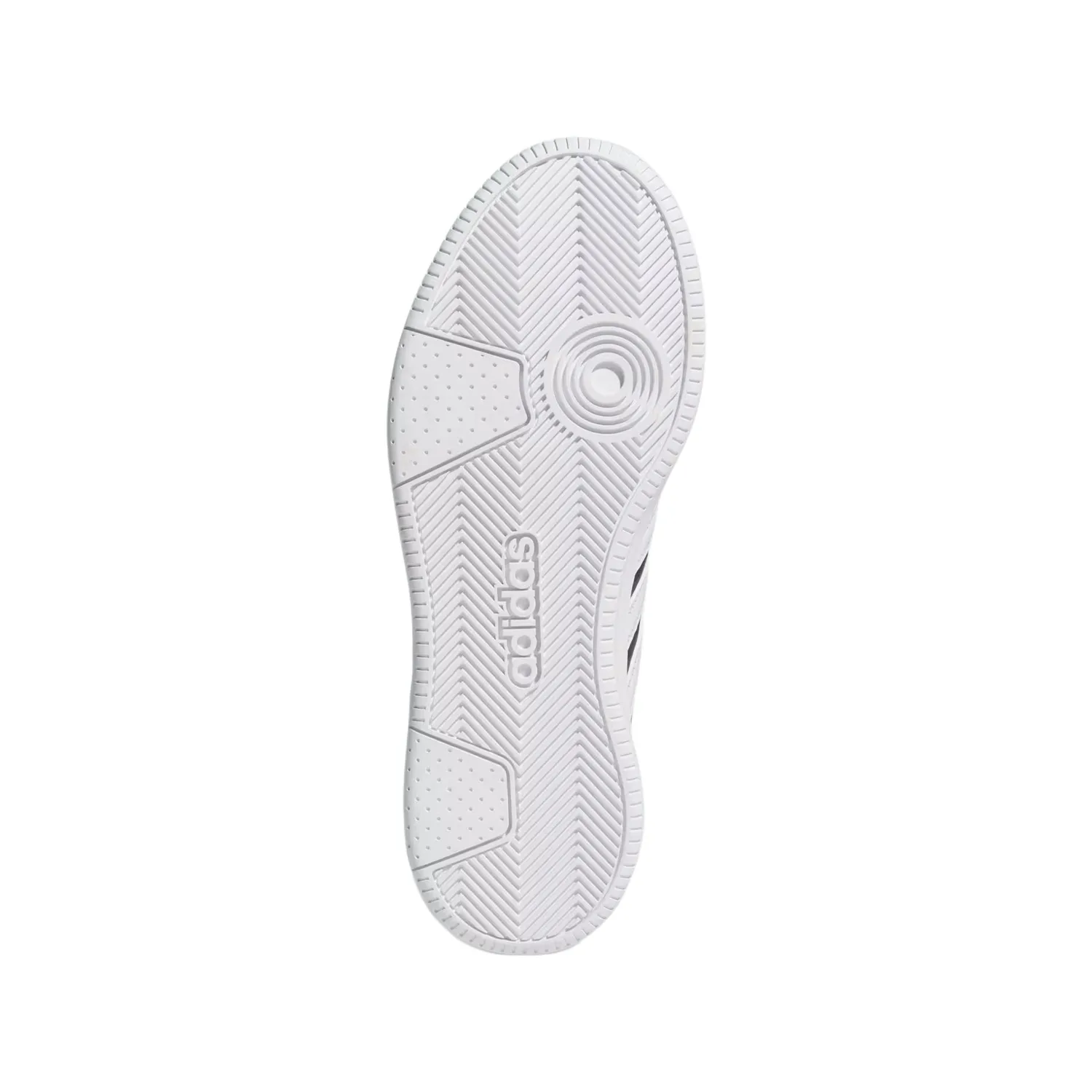 Кроссовки для скейтбординга мужские HOOPS Textile, Synthetic Leather Adidas, черный белый — фото 4