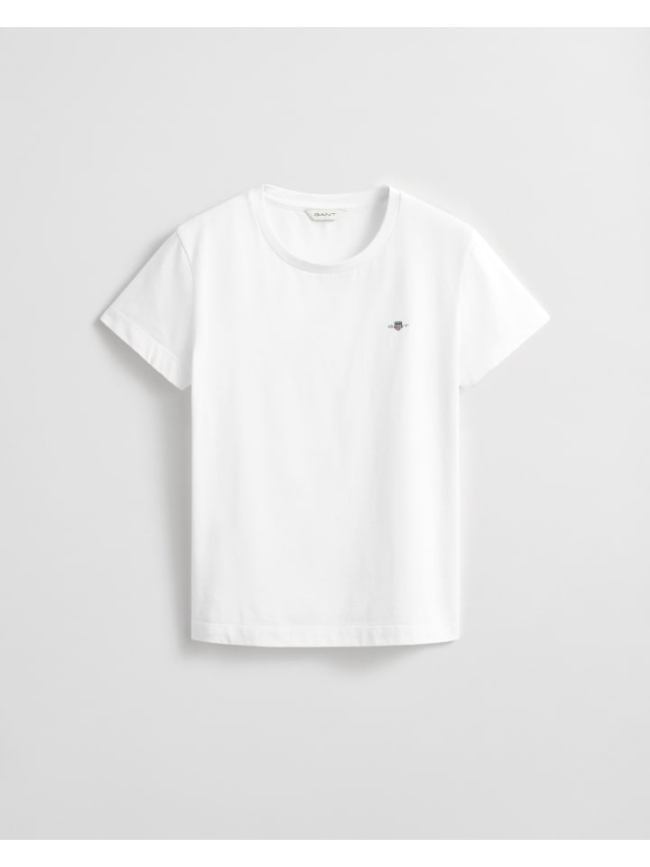 

Gant Футболка Shield белого цвета, Белый, Gant Футболка Shield белого цвета