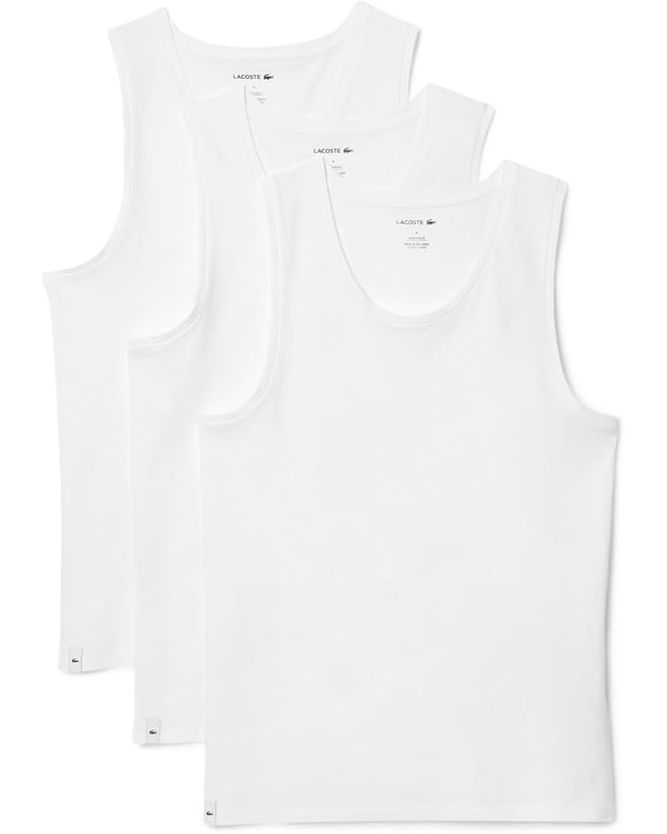 Футболка Lacoste 3-Pack Sleeveless Slim Essential T-Shirt, белый