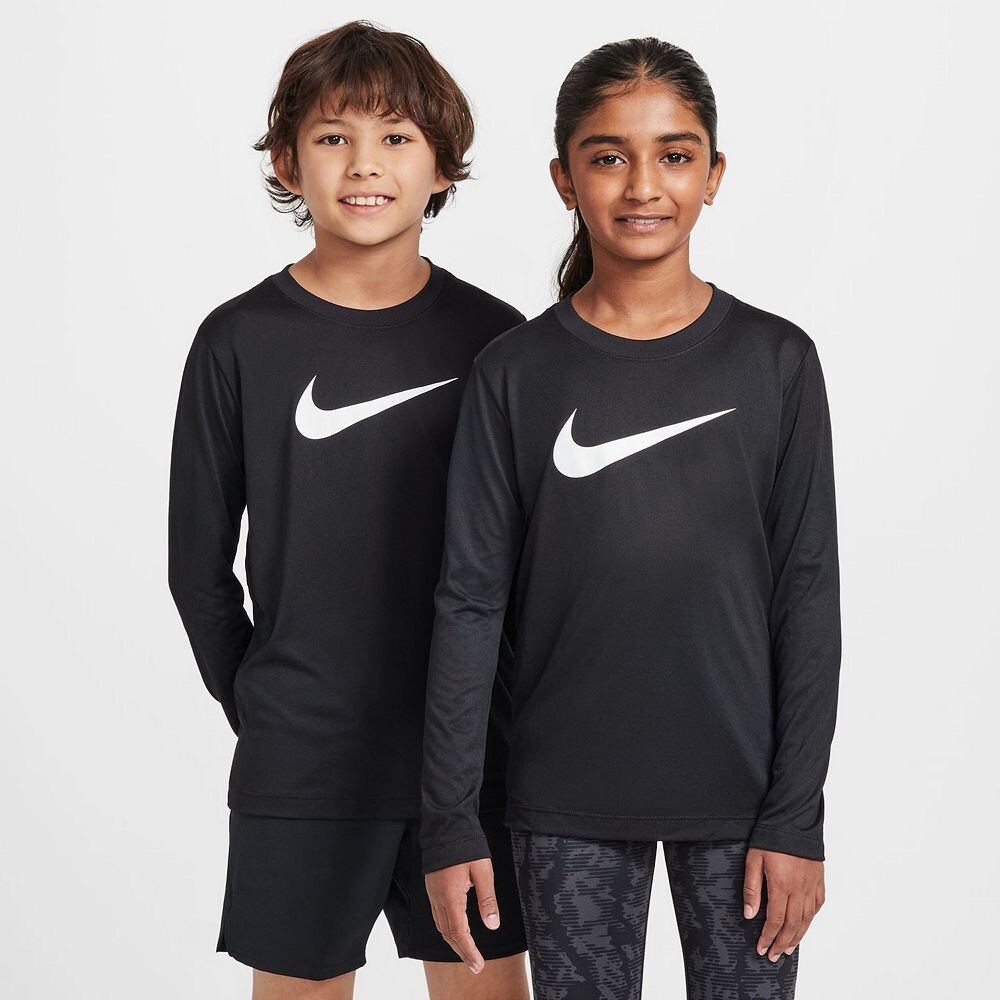 

Детская футболка Nike Dri-FIT с длинными рукавами, черный
