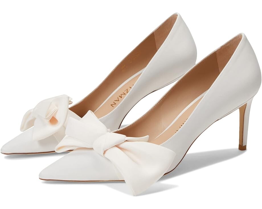 

Туфли Stuart Weitzman Stuart Loveknot 75 Pump, слоновая кость