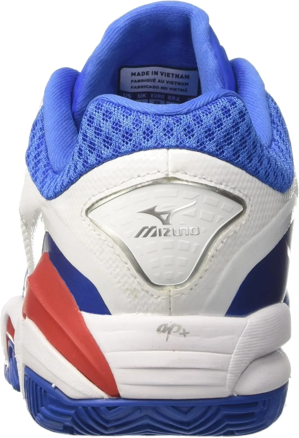 Мужские теннисные кроссовки Mizuno Wave Intense Tour 3 AC, цвет (белый/синий/китайский) — фото 3