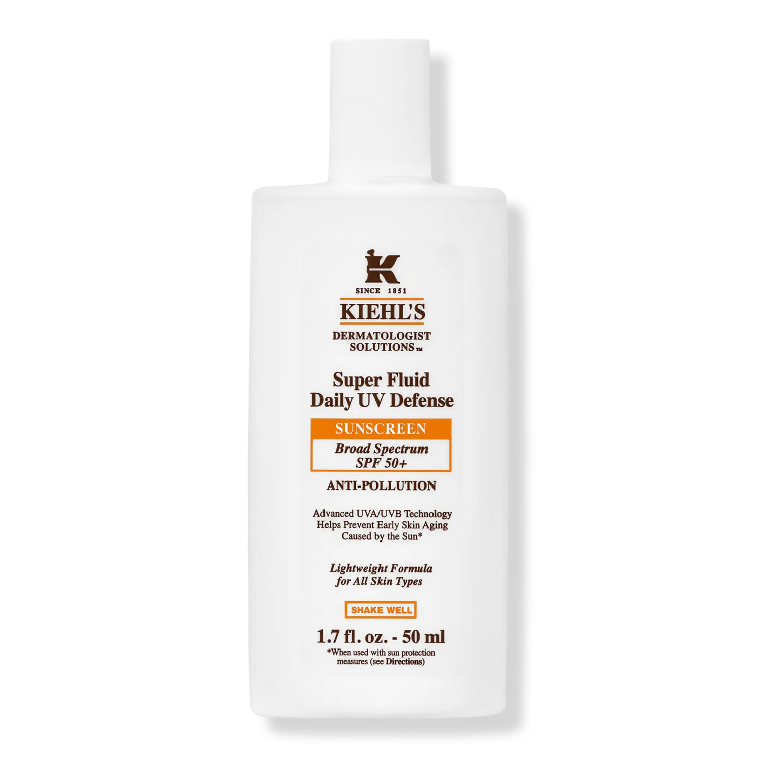 

Супержидкая формула для ежедневной защиты от УФ-излучения SPF 50+ Kiehl's Since 1851, 1.7 oz