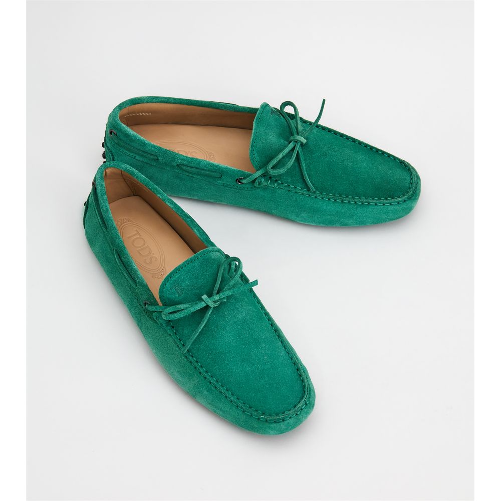 Гоммино водительские туфли из замши TOD's, зеленый — фото 2