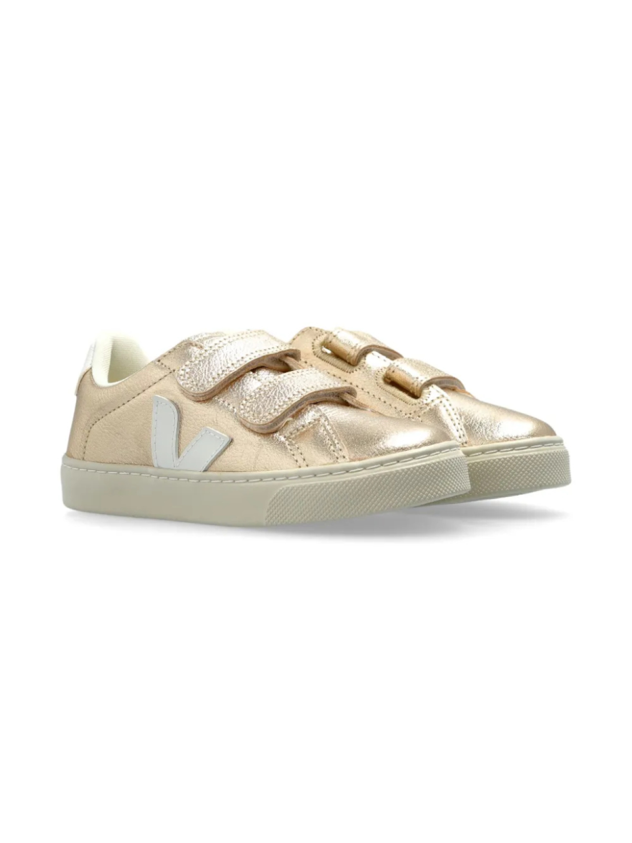 

Кроссовки с логотипом VEJA Kids, золотой