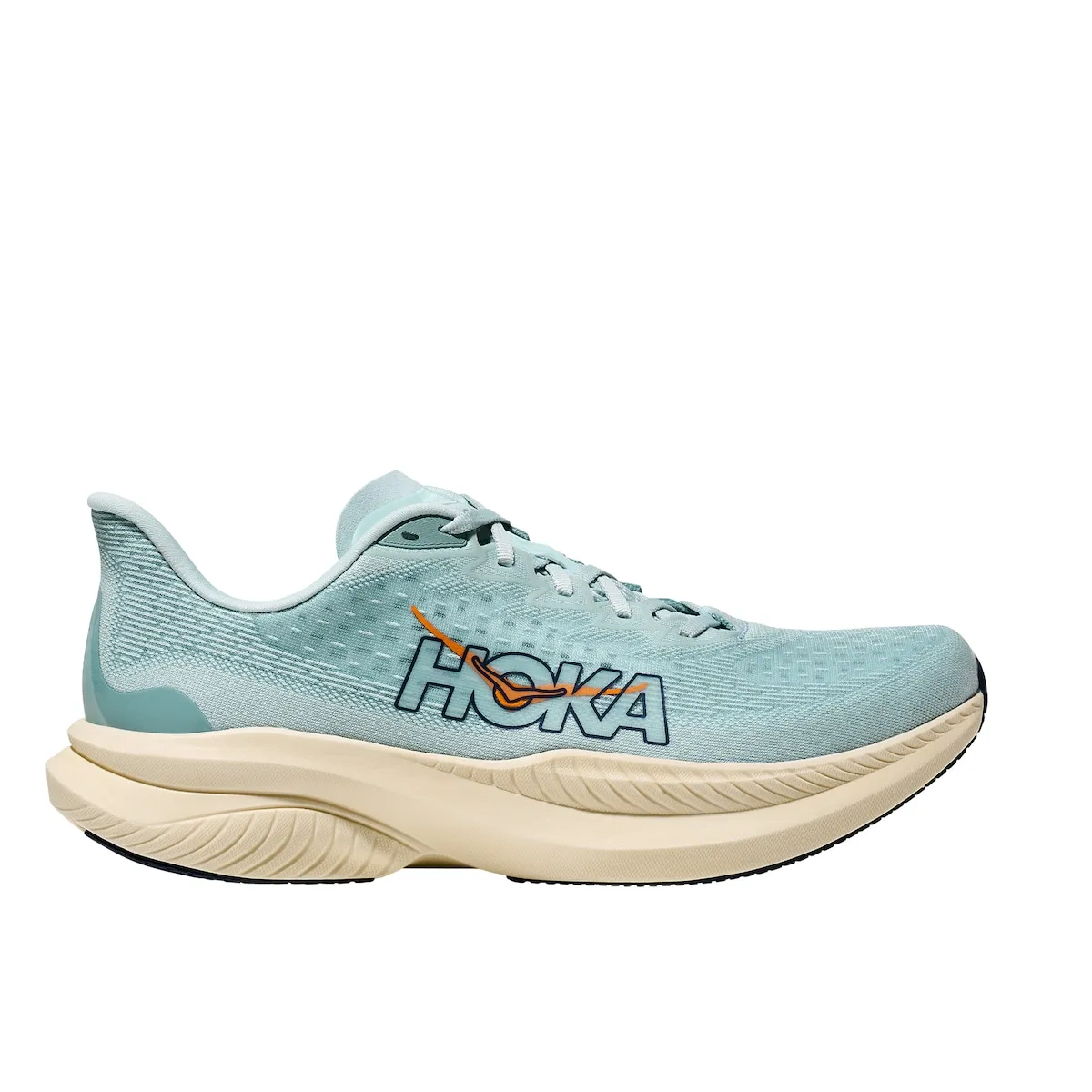 

Беговые кроссовки Mach 6 для мужчин Hoka, светло-голубой