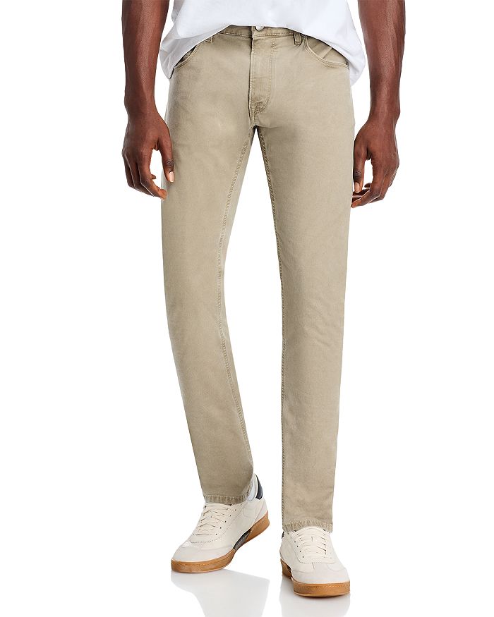

Хлопковые эластичные брюки-чинос Slim Fit с пятью карманами PT Torino, коричневый/бежевый