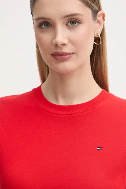 Платье миди расклешенное Tommy Hilfiger, красный — фото 4