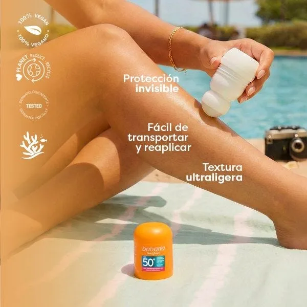 Крем для лица SPF50 BABARIA Солнцезащитный роликовый + — фото 3