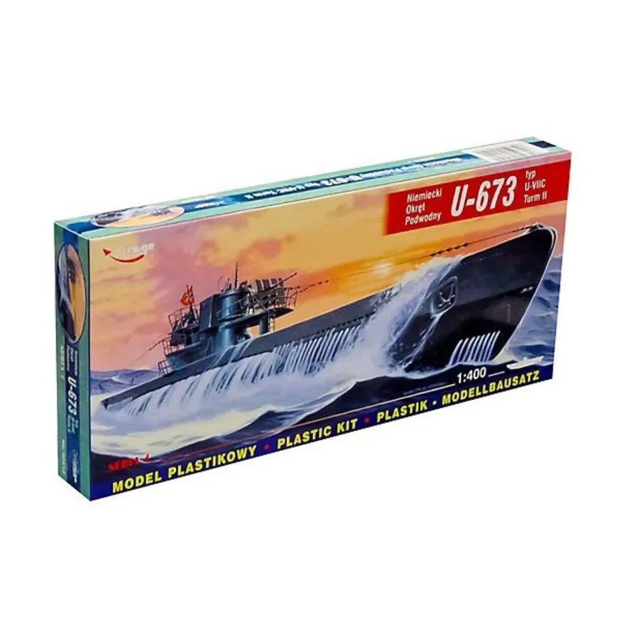 

U-673 Тип U-VIIC (масштаб 1/400), Model Kits (Assorted Scales) (Mirage Hobby)