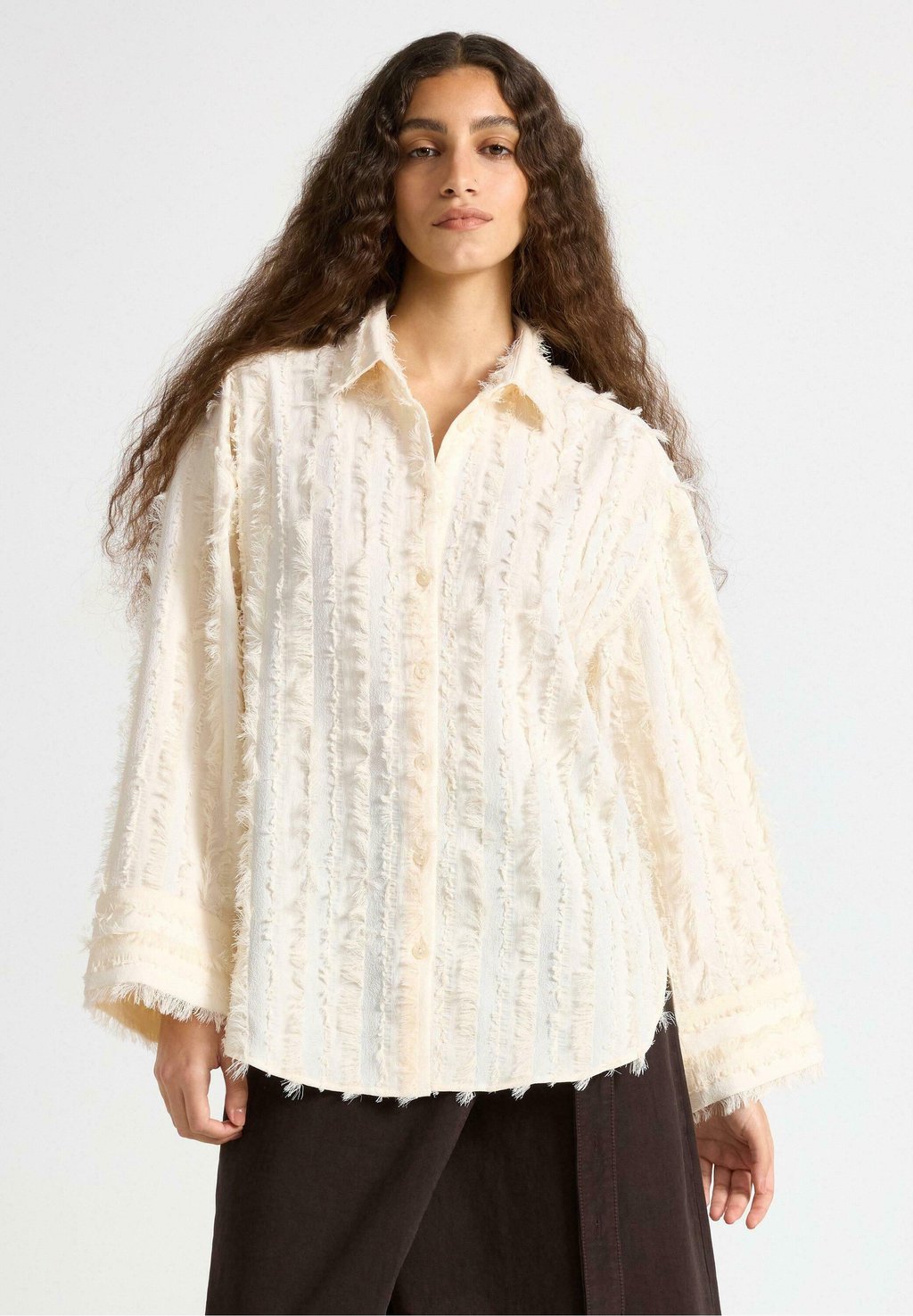 

Рубашка WITH FRINGES Lindex, слоновая кость