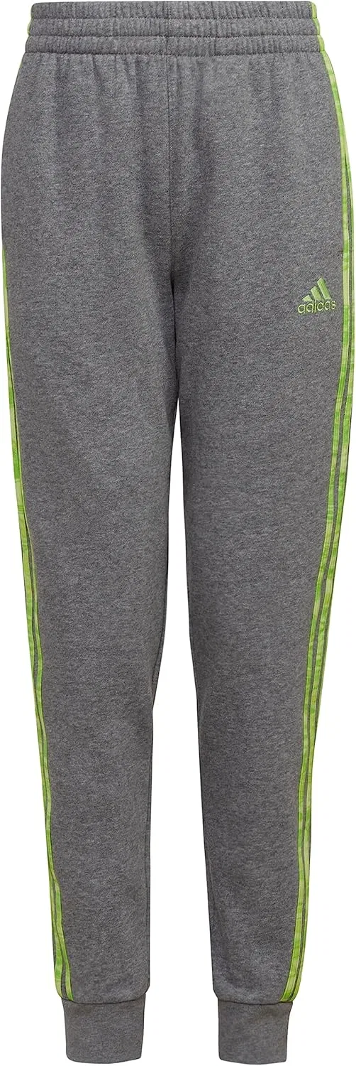 Детские спортивные флисовые брюки-джоггеры Adidas, Charcoal Grey Heather