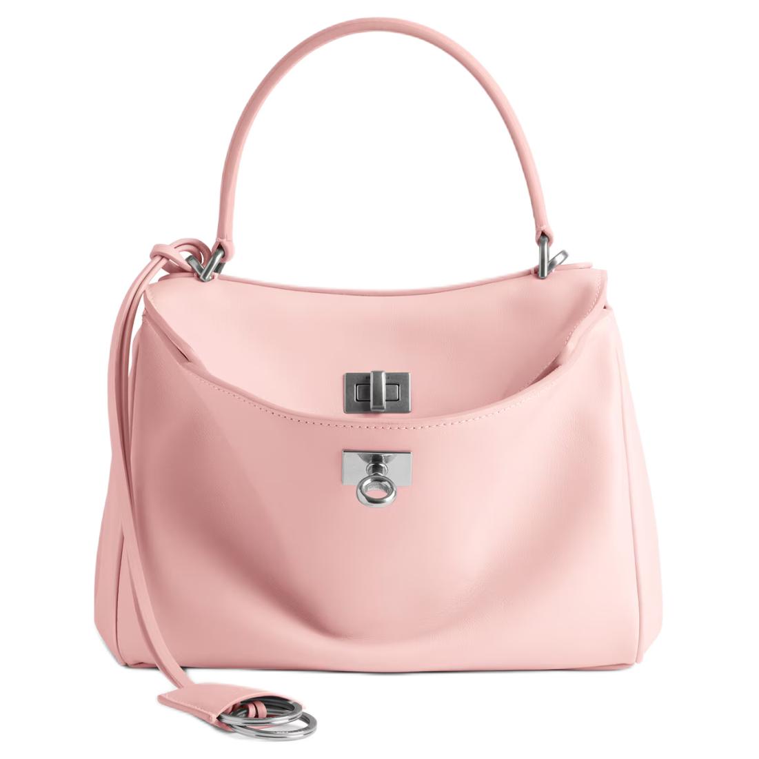 

Balenciaga Миниатюрный кожаный родео рюкзак унисекс розовый