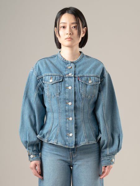 Куртка дальнобойщика SCULPTED Levi's, Medium Indigo - Worn In