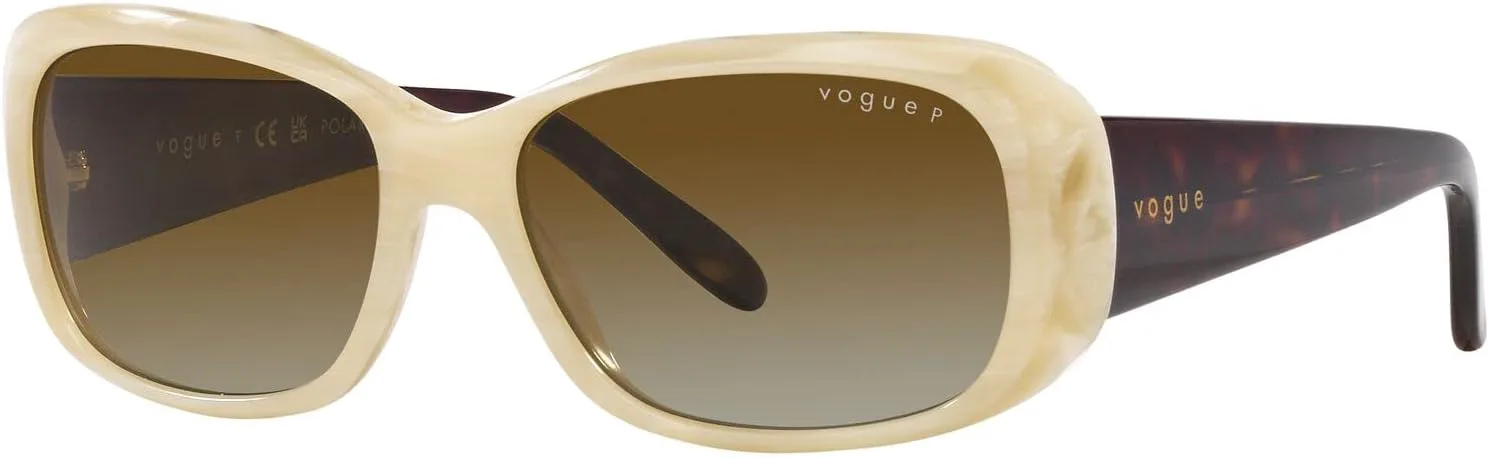 

Солнцезащитные очки Vogue Eyewear для женщин, оправа темно-гаванского цвета, линзы с градиентом Polar Brown, диаметр 55 мм, Beige Horn/Gradient Brown Polarized