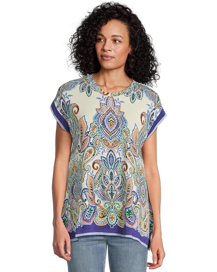 

Футболка Johnny Was The Janie Favorite Crew Neck Draped Tee, цвет Ruta