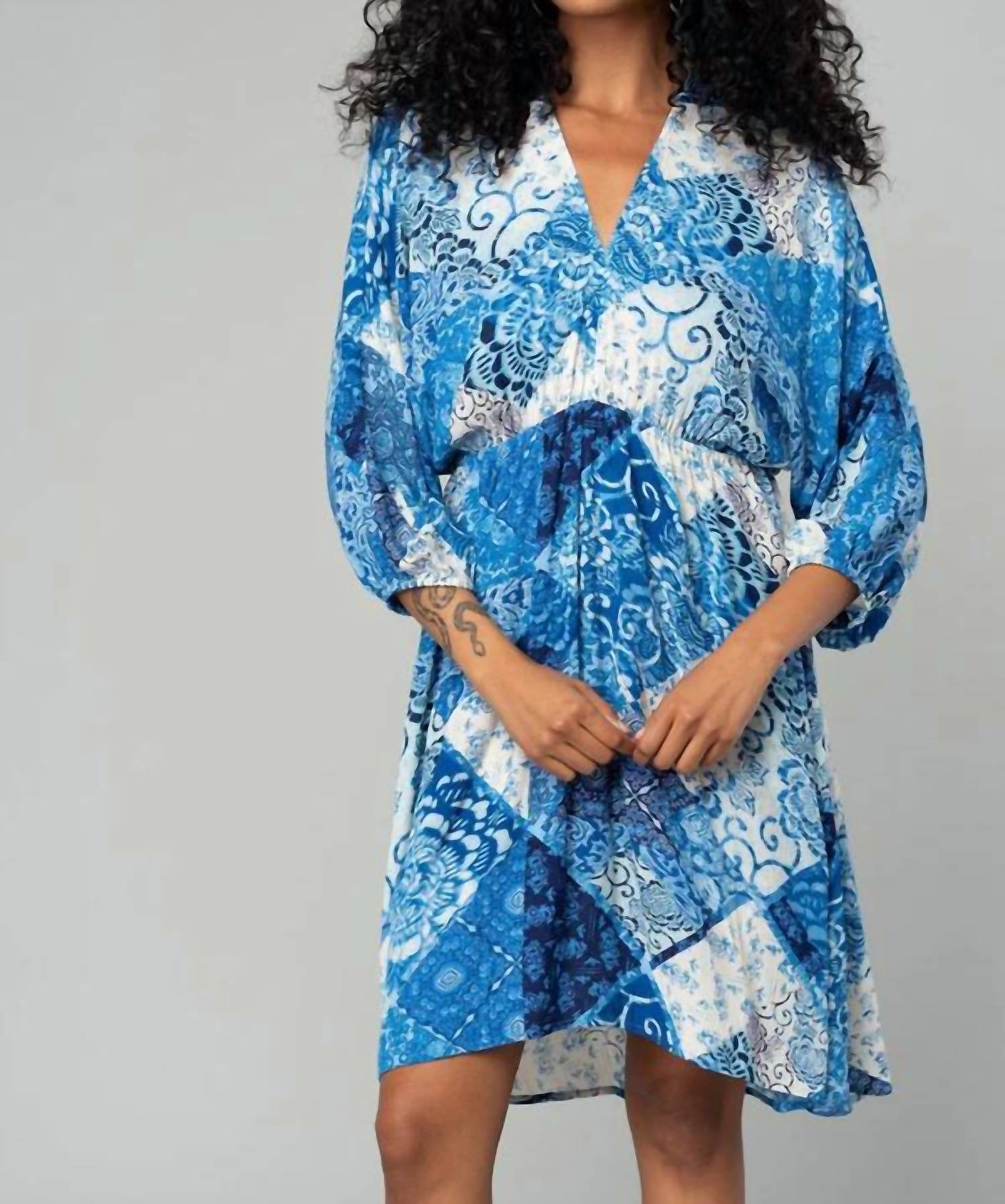 

LOVESTITCH Платье Ромина темно-синего цвета