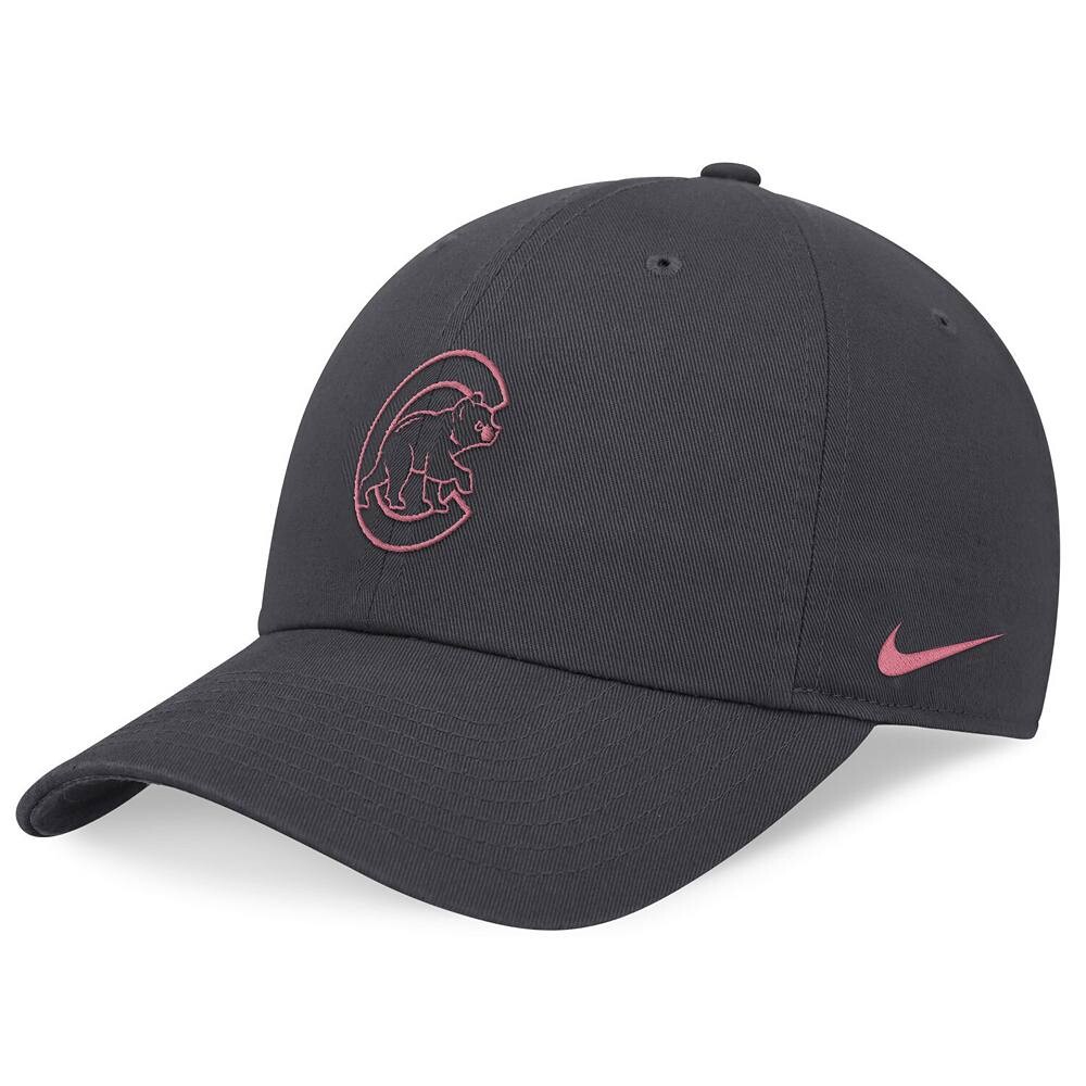 

Женская регулируемая кепка Nike Graphite Chicago Cubs Desert Berry Club, цвет Cub Dark G