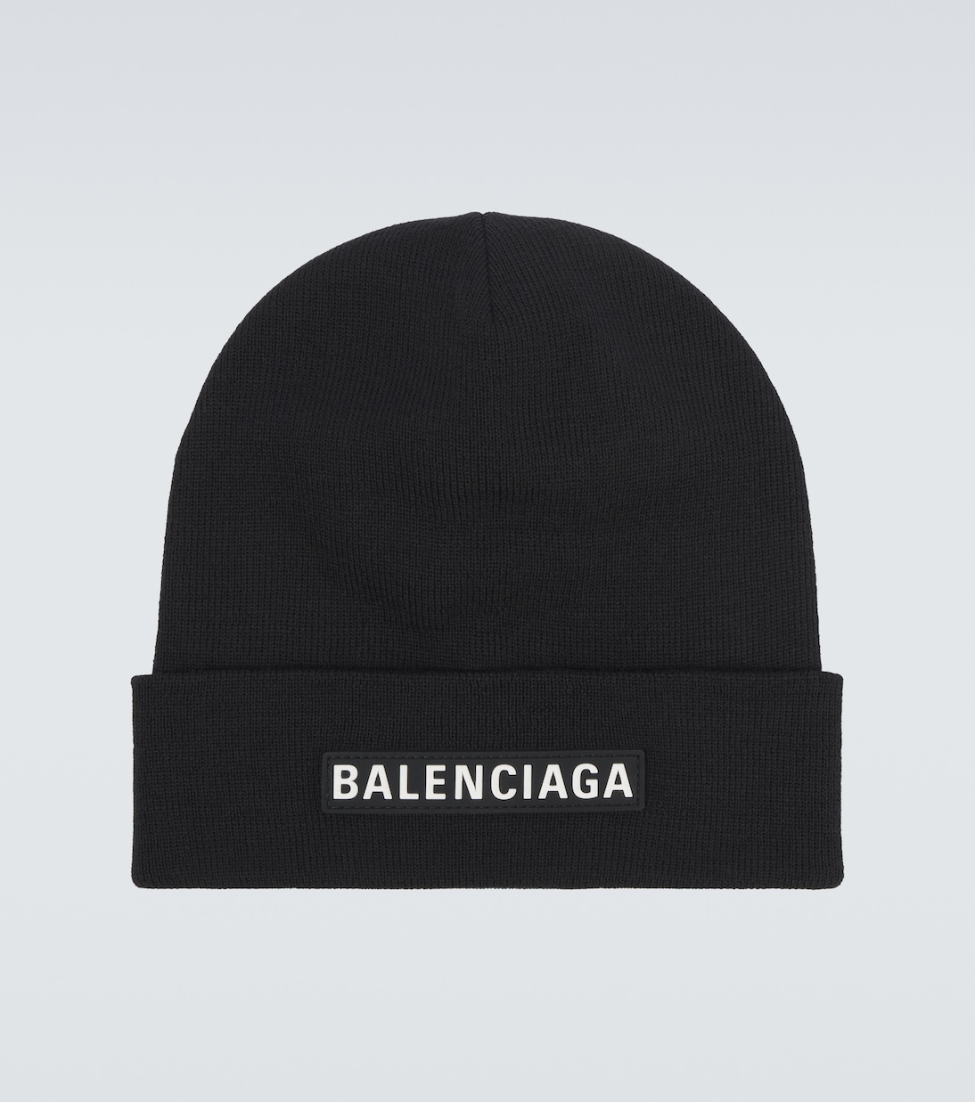 

Шерстяная шапка с добавками Balenciaga, черный