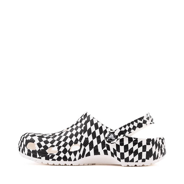 Сабо Crocs Classic Warped Checker Clog, цвет White/Warped Checkerboard