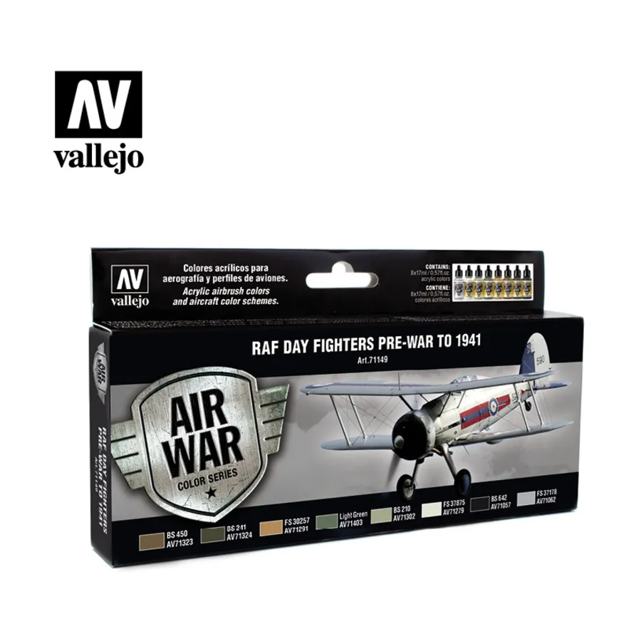 

Дневные истребители RAF до войны до 1941 г., Air War Color Series