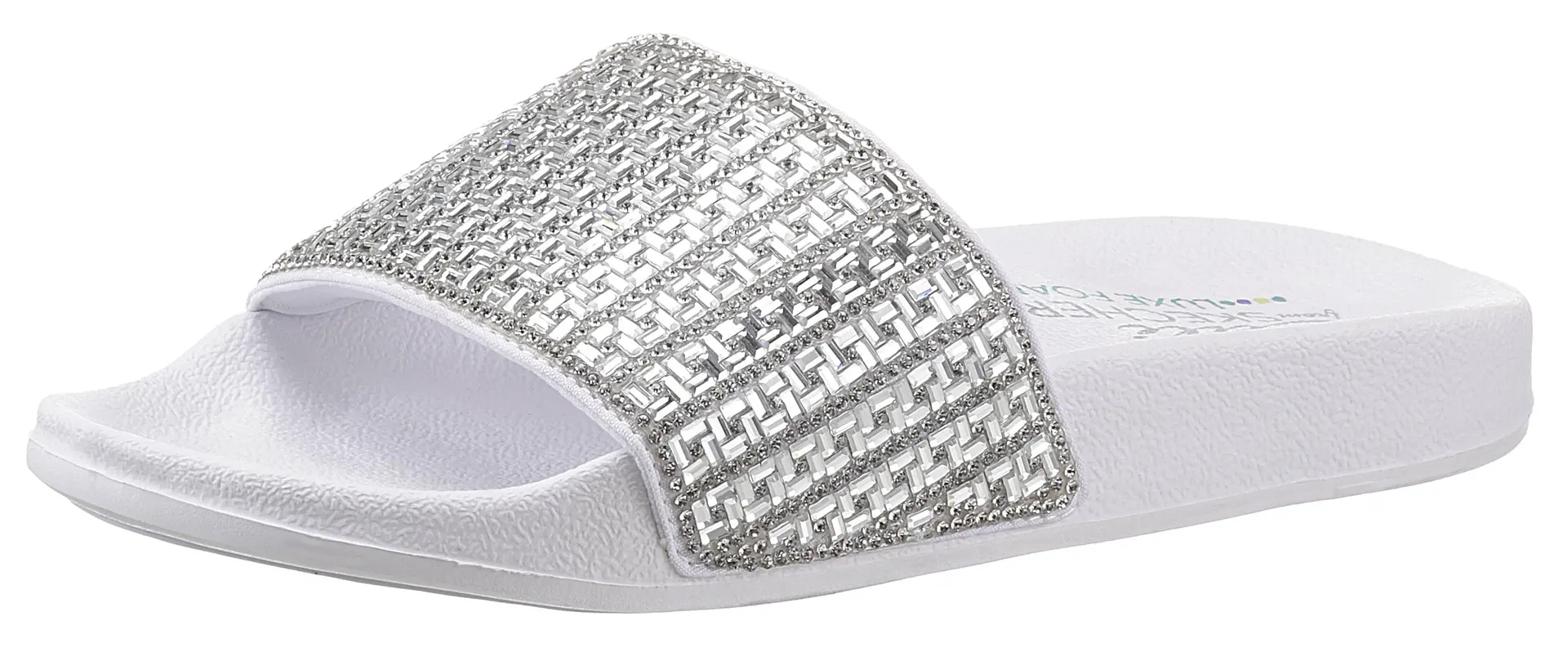 

Мюли Skechers "POP UPS NEW SPARK", летняя обувь, тапочки со сверкающей повязкой, белый