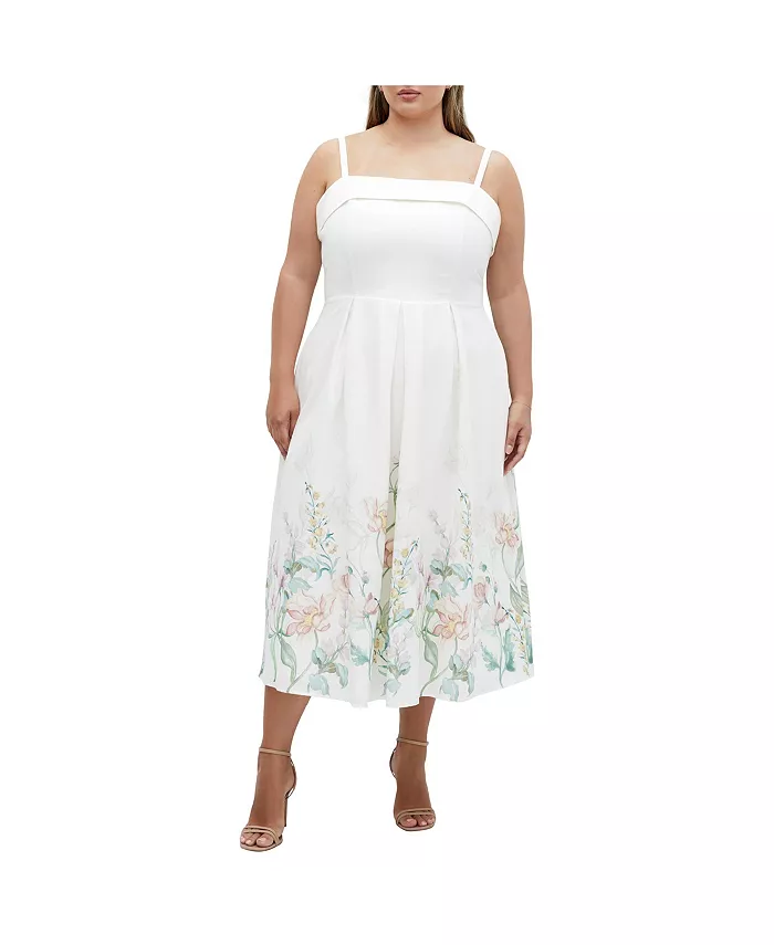 

Платье Love Fleur больших размеров CITY CHIC, белый