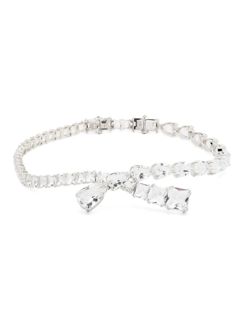 

Колье Matrix Swarovski, серебяный