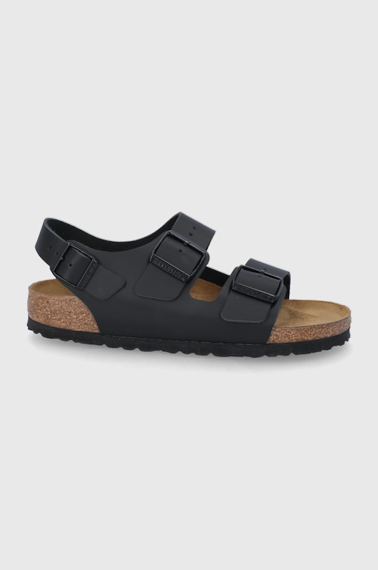 Кожаные сандалии Milano Birkenstock, черный