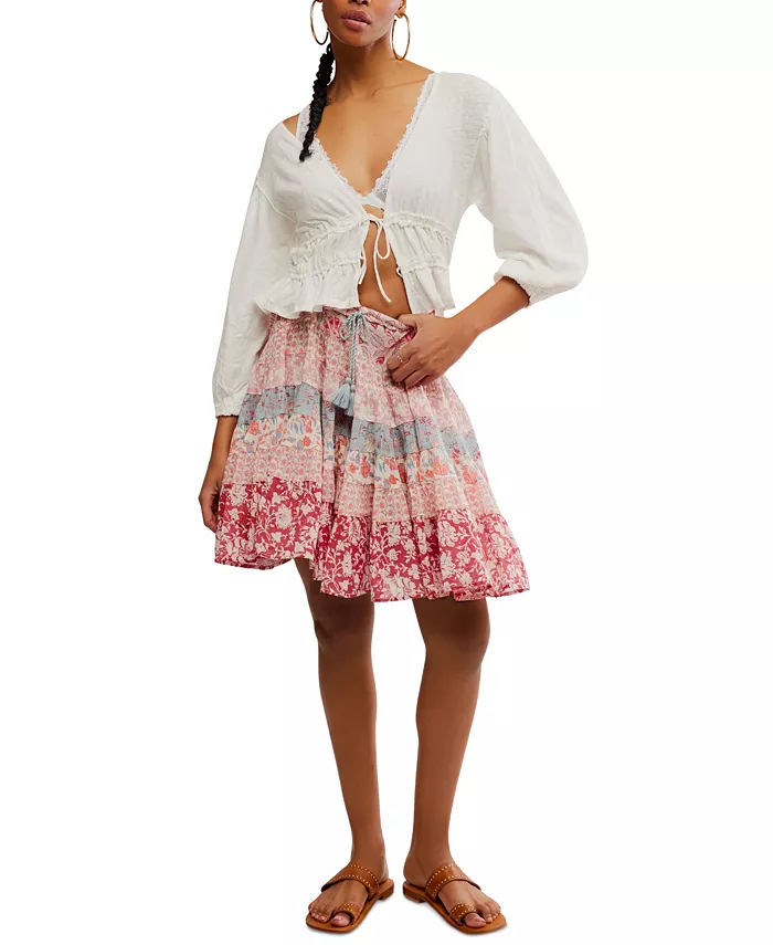 

Женская юбка Many Layers с принтом Free People, розовый