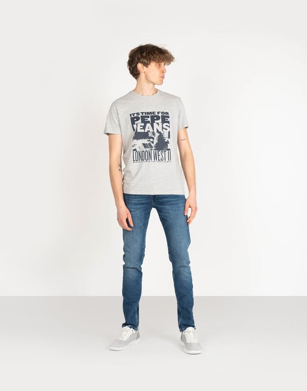 

Alexis мужская серая футболка Pepe Jeans, серый