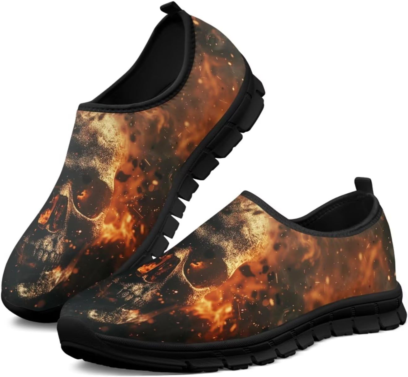 

Женские кроссовки и мокасины Skull Walking: повседневные, теннисные, плоские, для работы, с широким носком, для вождения и хайкинга Ecaestolph, золотой