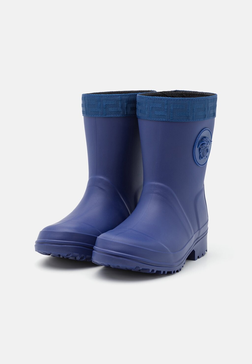 Резиновые сапоги STIVALETTO RAINBOOT BOB NASTRO GRECA UNISEX Versace, синий