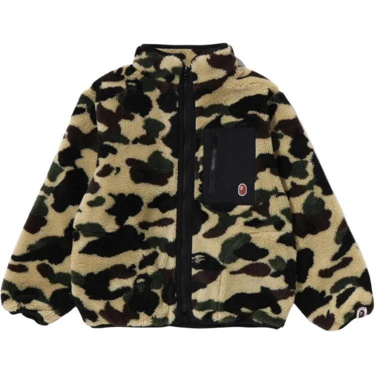 Флисовая куртка для детей A BATHING APE желтая