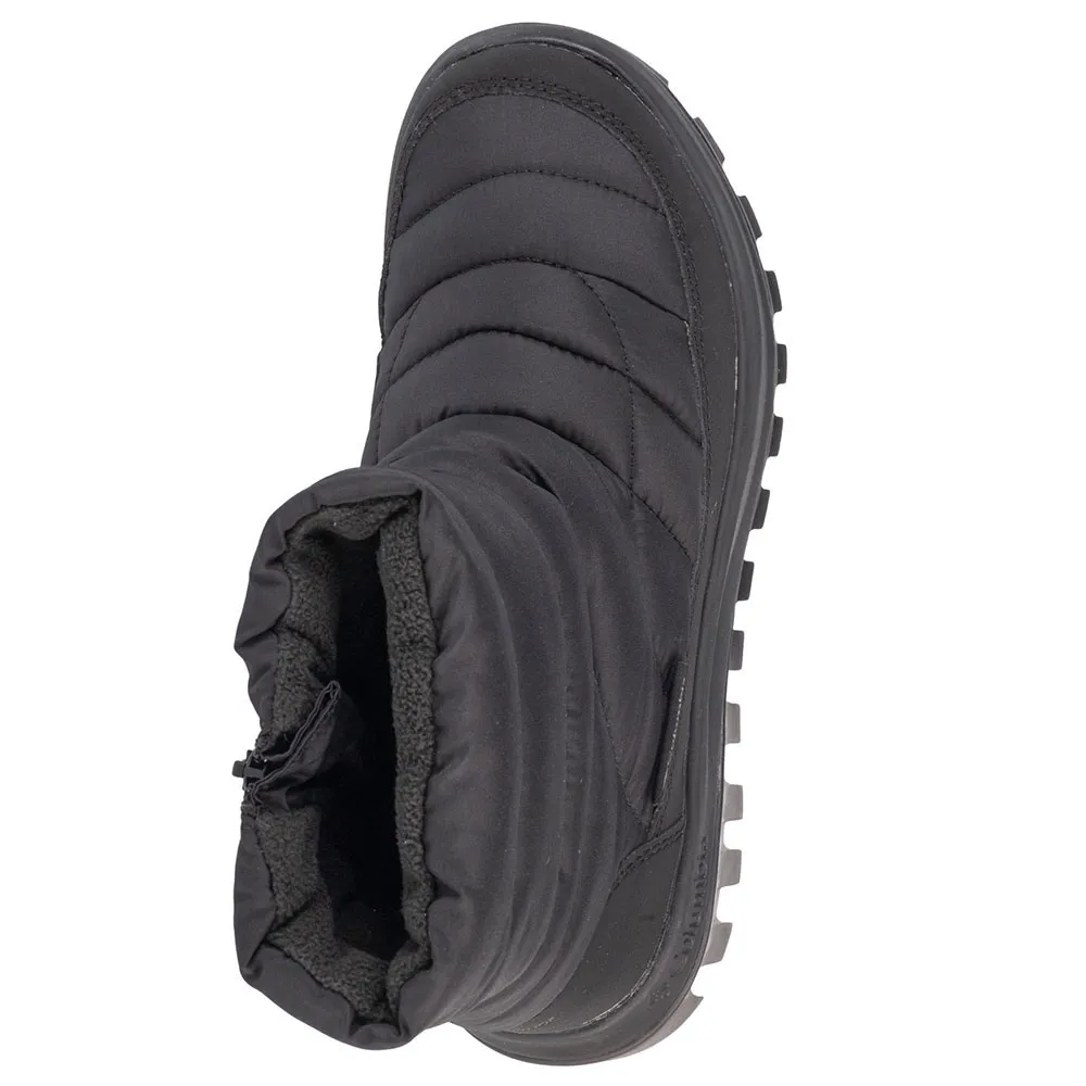 Женские зимние ботинки Columbia Snowtrot стеганые из нейлона, черный — фото 4