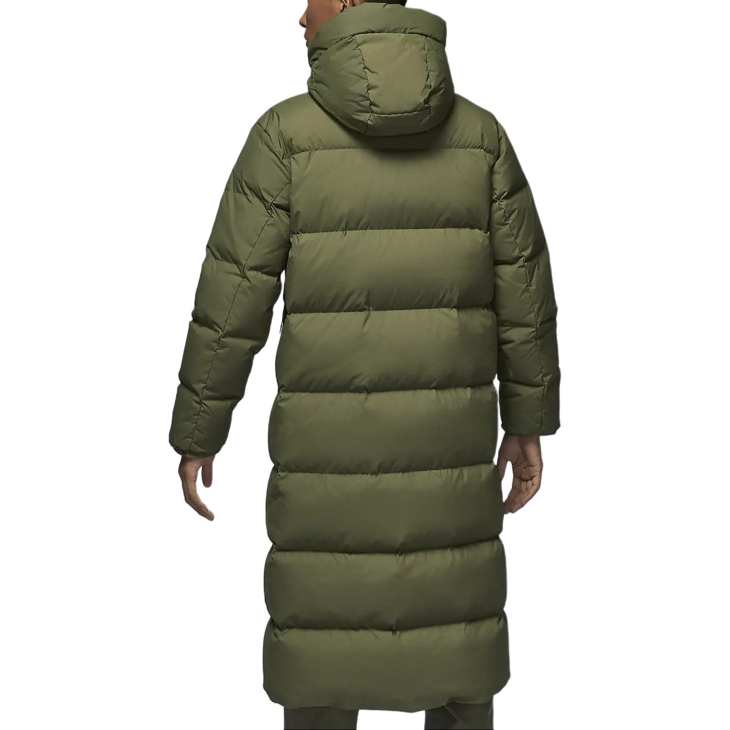 Jordan Пуховик мужской средний оливково-зеленый, Medium Olive Green — фото 4