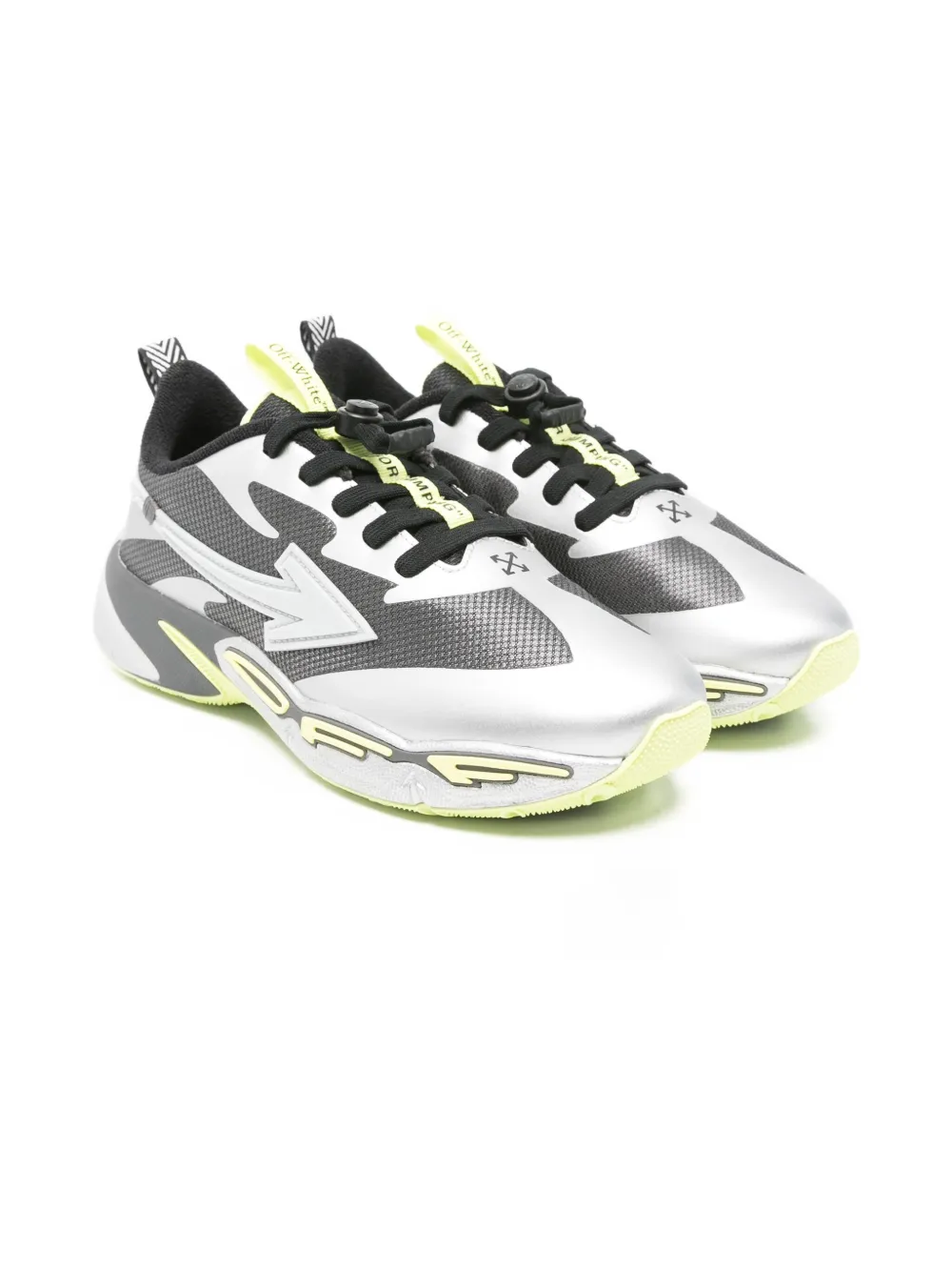 

Кроссовки с логотипом OFF-WHITE KIDS, серый