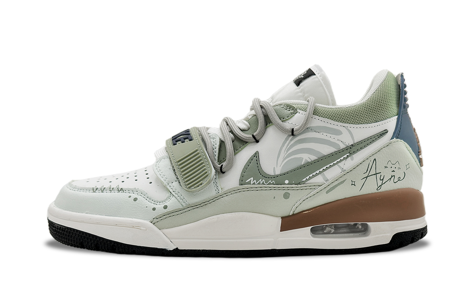 

Jordan Legacy 312 SEVEN Qing Lin устойчивые к истиранию низкие баскетбольные кроссовки мужские Green