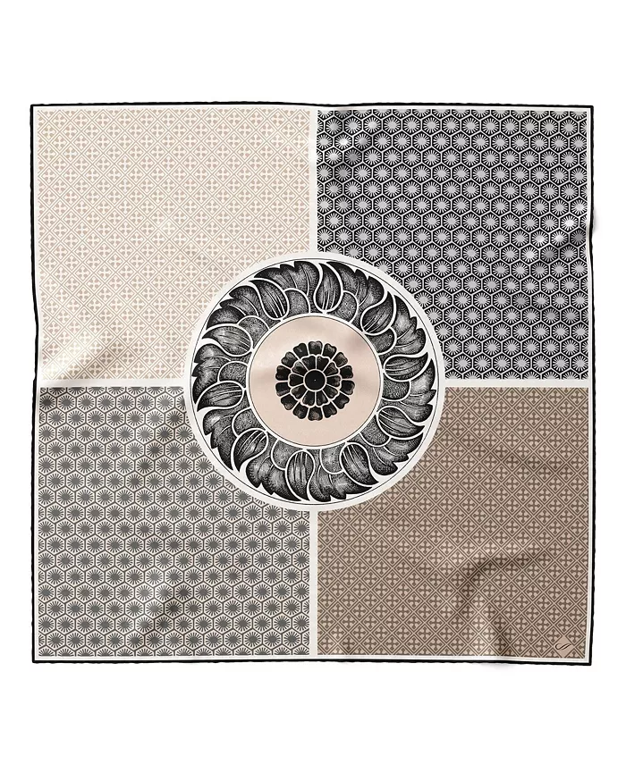 

Мужской шейный платок Feroni - шелковый платок для мужчин Elizabetta, серый