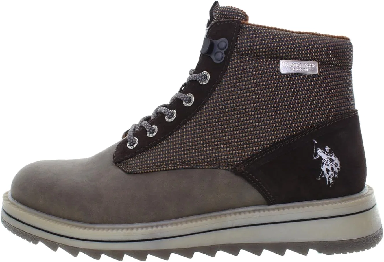 Мужские синтетические ботинки VIKING001MDUT1 от US Polo Assn U.S. Polo Assn., Dark Brown Black