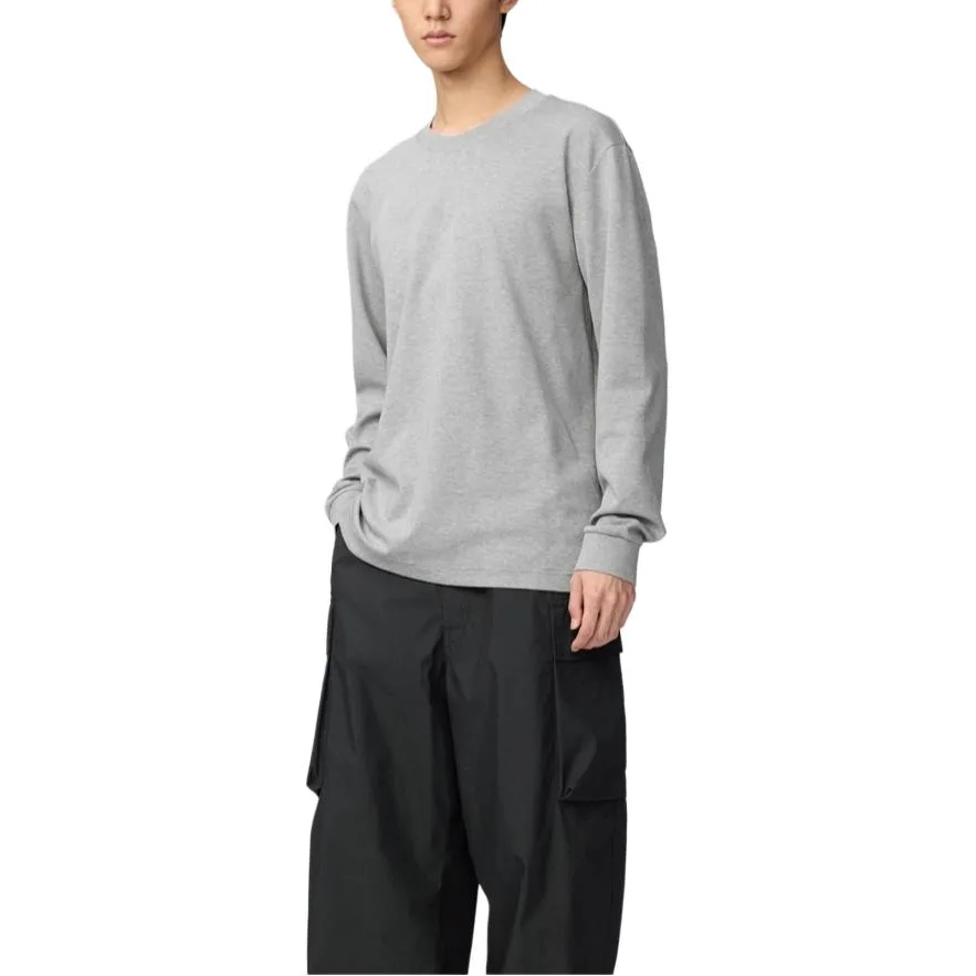 UNIQLO Футболка мужская белая с круглым вырезом