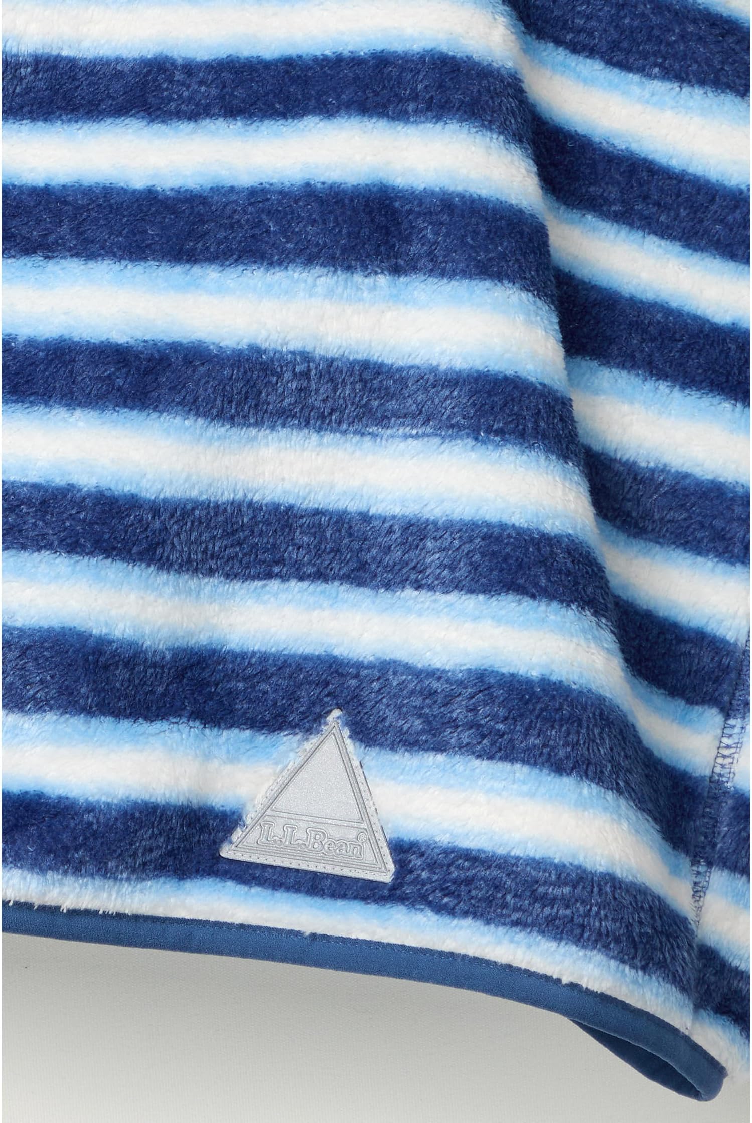 Толстовка L.L.Bean Kids Hi-Pile Fleece Jacket, Print, цвет Brightwater Blue Sripe — фото 2