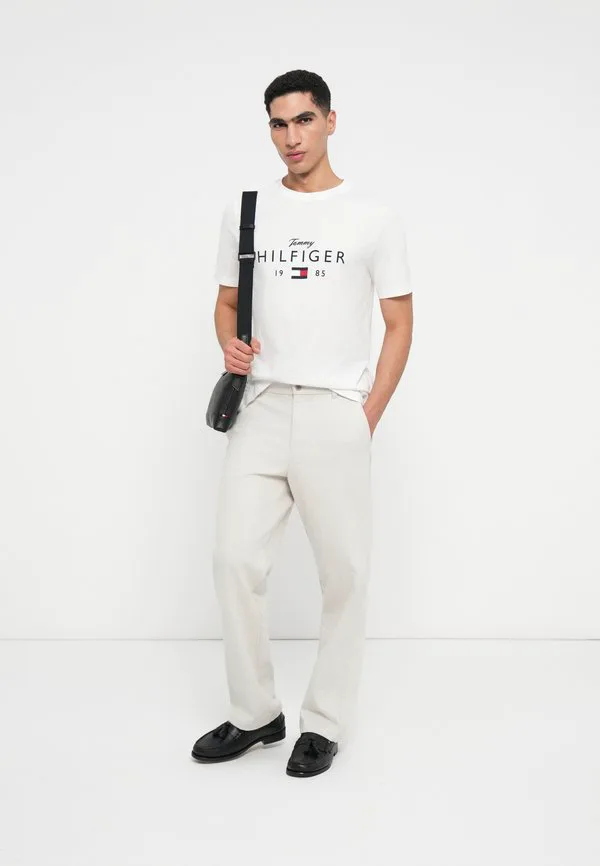 Футболка с графическим логотипом, круглый вырез, принт. Tommy Hilfiger, White — фото 2
