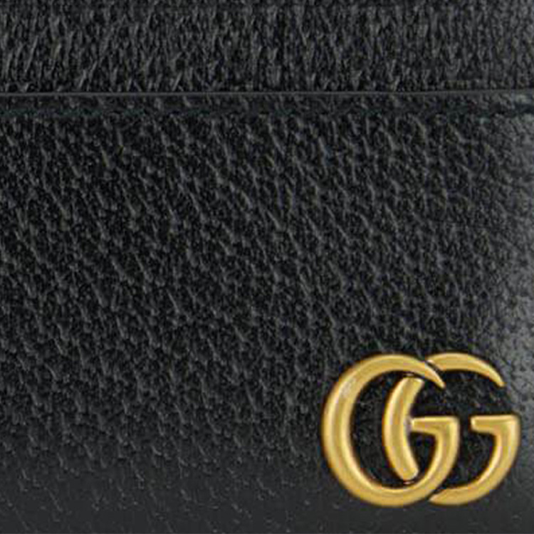 GG Marmont Кожаный Кардхолдер Мужской Черный GUCCI — фото 4