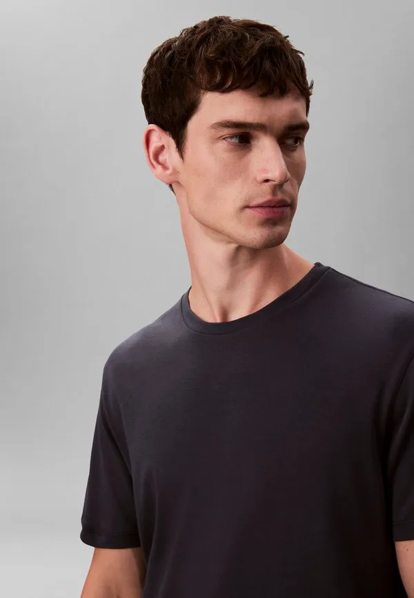 Футболка с круглым вырезом, базовая футболка Calvin Klein, Dark Sapphire — фото 4